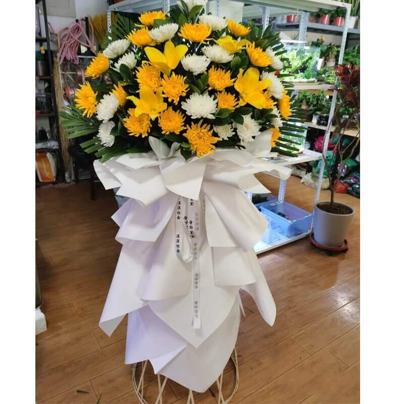 丧事送花圈和花篮有区别吗